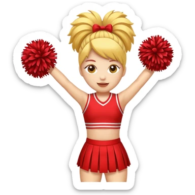 cheerleader pom pom sticker