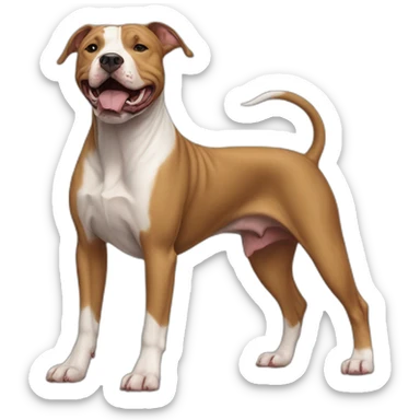 Dog-american-pit-bull-terrier-full-height sticker