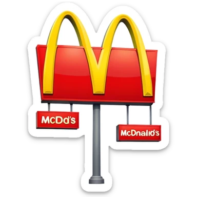 Mcdonalds sticker