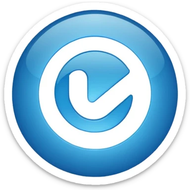 Instagram mavi tiki sticker