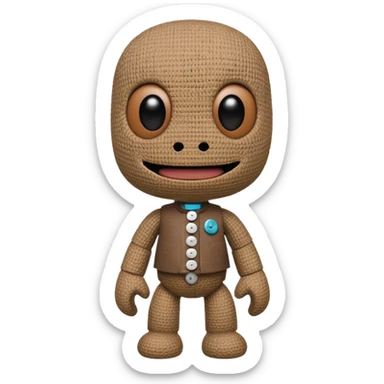 sackboy looking off in the distance sticker