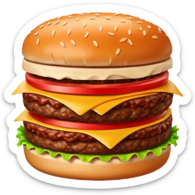 hamburger meat sticker