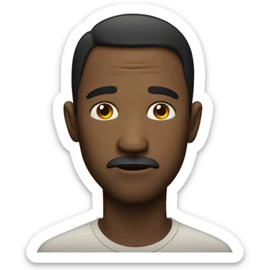 man in sadness sticker