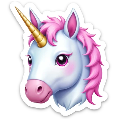 Unicorn with a snot sticker