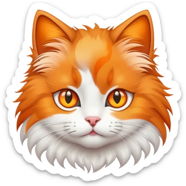 A cat with star eyes sticker