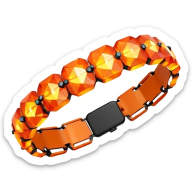 low poly fire bracelet gems sticker