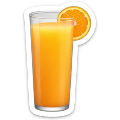 orange juice sticker