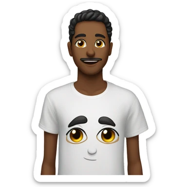 Raja bhaii 💔 Type on shirt on a boy sticker