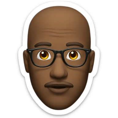 man-big-lips-glasses sticker