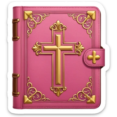 pink bible sticker