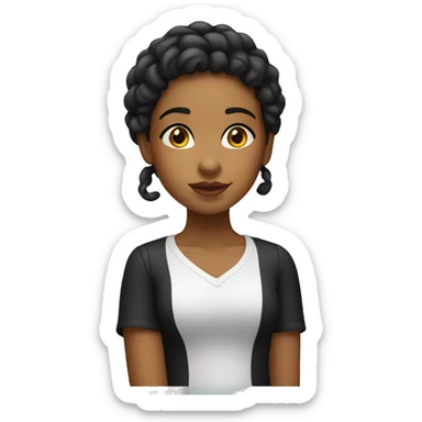 dominican girl sticker