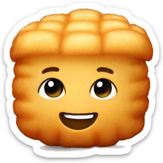 tater tot with a smile sticker