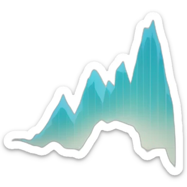 graph going down sticker