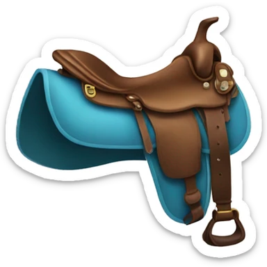 horse saddle sticker