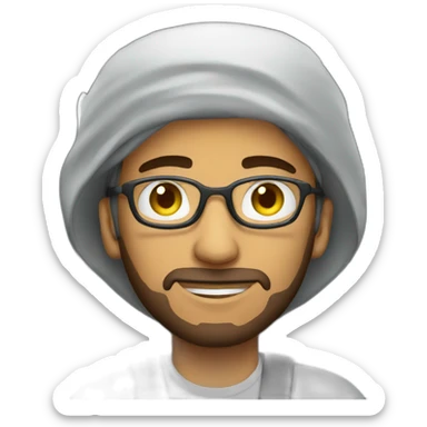 Arabic guy driving a train sticker