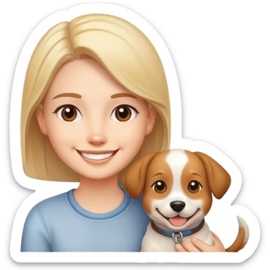 cutie with a doggie sticker