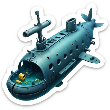 Submarine wreck  sticker