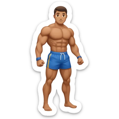 persona haciendo fuerza sticker