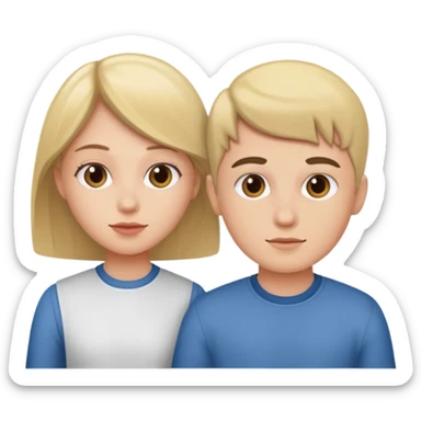 Sister brother sticker