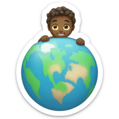 atlas holding the world sticker