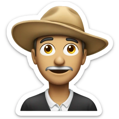 Pagliaccio con un cappello  sticker