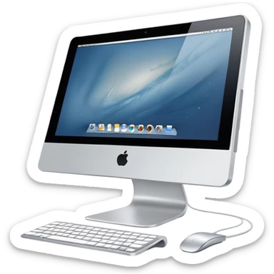 An Imac sticker