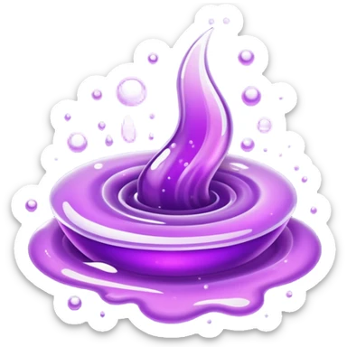 glitter purple remedy sticker