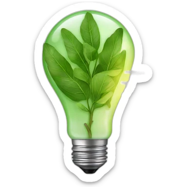 ecological light bulb sticker