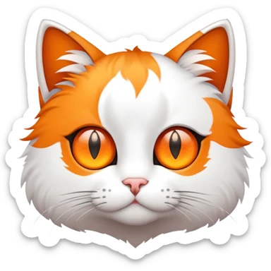 Cat star eyes sticker