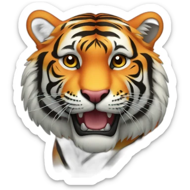 colorful tiger sticker