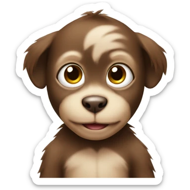 puppy monkey baby sticker