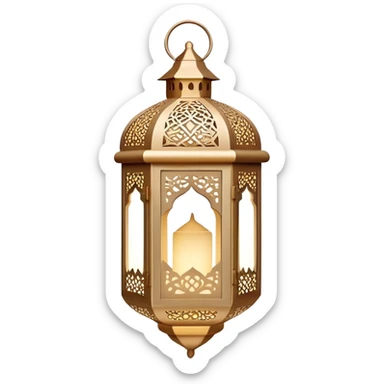 Beige ramadan islamic lights  sticker