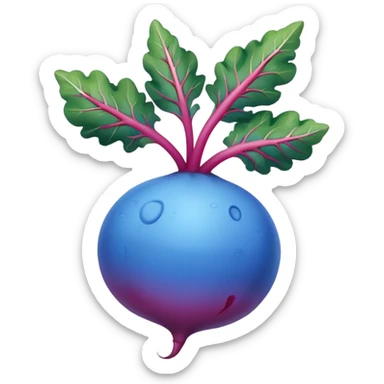 blue radish sticker
