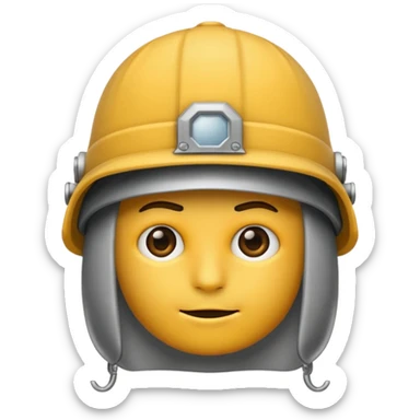 emoji de un persona con gorro de hacer mechas sticker