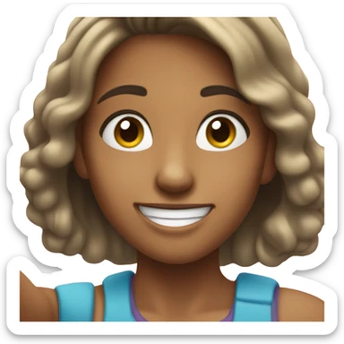 girl taking selfie sticker