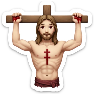 jesus-body-on-the-cross sticker
