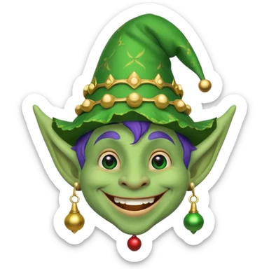 master troll jester sticker