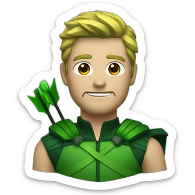 Green arrow cw sticker