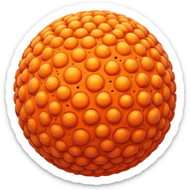 coral sphere. sticker