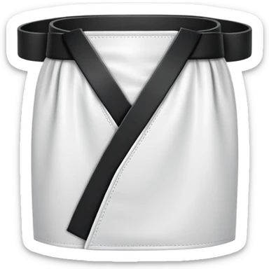 karate black belt icon sticker