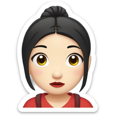 triste pucca sticker