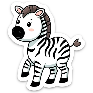 Zebra sticker