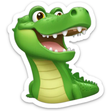 green croc sticker