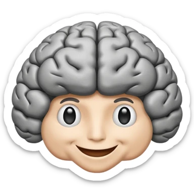 Cerebro sonriente sticker