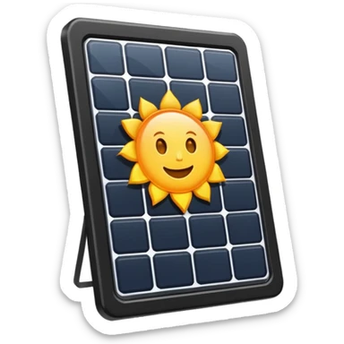 solar panel only sticker