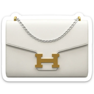 matte white kelly hermes bag sticker