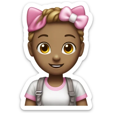 Hello kitty doing this face (^_^) sticker