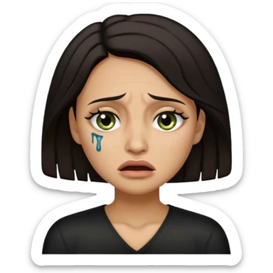 caveira chorando sticker