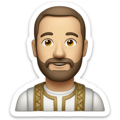 Mâchoire carrée sticker