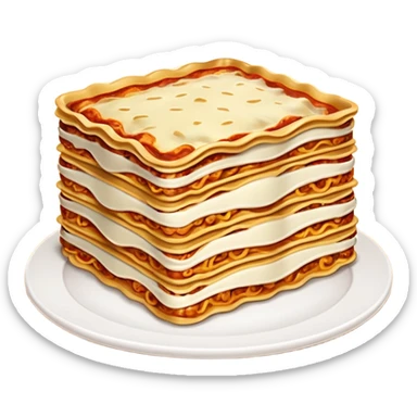 Generate me a Lasagna png sticker